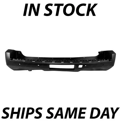 NEW Primered Rear Bumper Cover for 2007-2014 GMC Yukon XL 09-14 Suburban w/ Park - Image 1 of 4