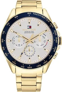 Tommy Hilfiger 1791969 Mens Quartz W/Resistant Stainless Steel Gold Plated Watch - Picture 1 of 5