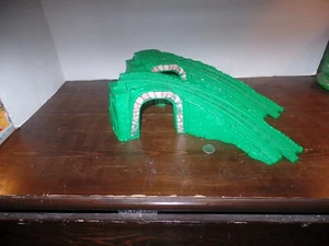TWO Fisher Price Geo Trax Train Railway Green Mountain Track Overpass Tunnel - Picture 1 of 3