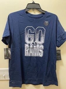 Nike NFL Los Angeles Rams Football T-Shirt Womens XL Dri Fit BQ1883-419 S182-4 - Picture 1 of 8