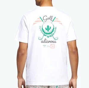 NEW MEN'S ADIDAS ORIGINALS ADICROSS GOLF TREFOIL TEE SHIRT ~SIZE 2XL #HS5617 - Picture 1 of 7
