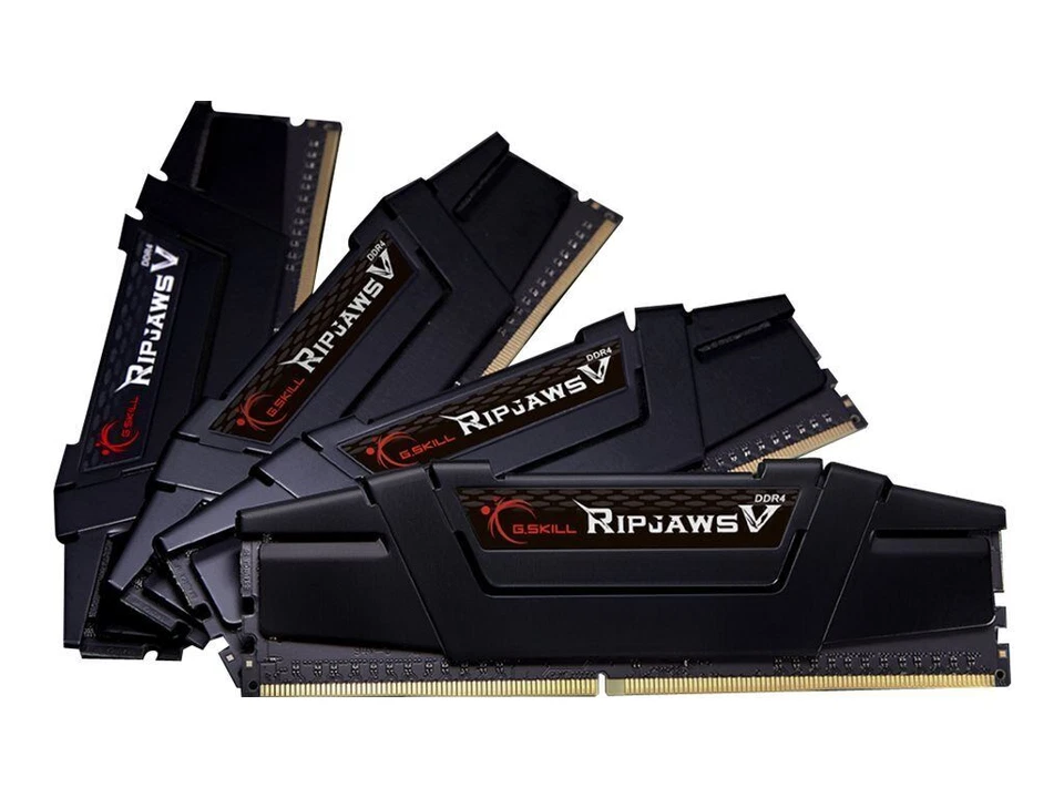 G.SKILL Ripjaws V 64GB (4x16GB) PC4-25600 (DDR4-3200) Arbeitsspeicher-Kit (F4-3200C16Q-64GVK)