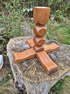 Tischgestell Tischbein Tischfuß Tisch Tischsäule Buche gedrechselt 43,5 cm gebr - Bild 1 von 9
