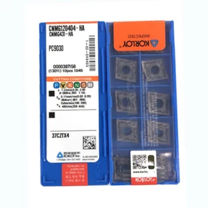 KORLOY CNMG120404-HS PC9030  Carbide Inserts CNC⊕IK - Picture 1 of 4