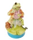 1977 Frog Beatrix Potter-Mr. Jeremy Fisher Frog-Schmid Music Box Collector - Jh