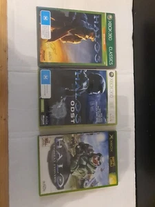 Xbox 360 Classic Halo 3, Halo 3 ODST X Box Live, HALO Combat Evolved GUC B35 - Picture 1 of 14