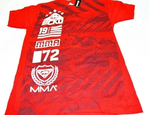 Ecko Unltd MMA Herren Shirt Kurzarm Rundhals Grafik T-Shirt Rot Größe Medium Neu mit Etikett - Bild 1 von 7