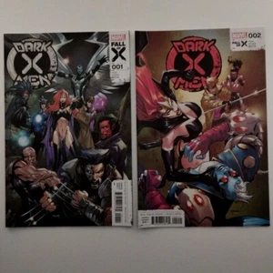 Dark X Men #1 #2 Comic Book Bundle Lot MARVEL Fall Of X Foxe Scharf Martin - Imagen 1 de 19