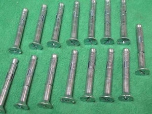 15 POWERS LOK-BOLT 5/16 x 2-1/2" FH CONCRETE FLAT HEAD EXPANDING SLEEVE ANCHOR - Picture 1 of 1