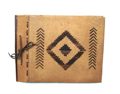 Vintage leather photo album Handmade of high quality leather - Image 1 of 4