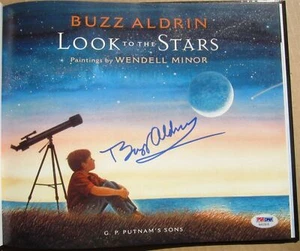 Buzz Aldrin signed Book Look to the Stars Apollo 11 Moon Beckett PSA/DNA Authent - Picture 1 of 6