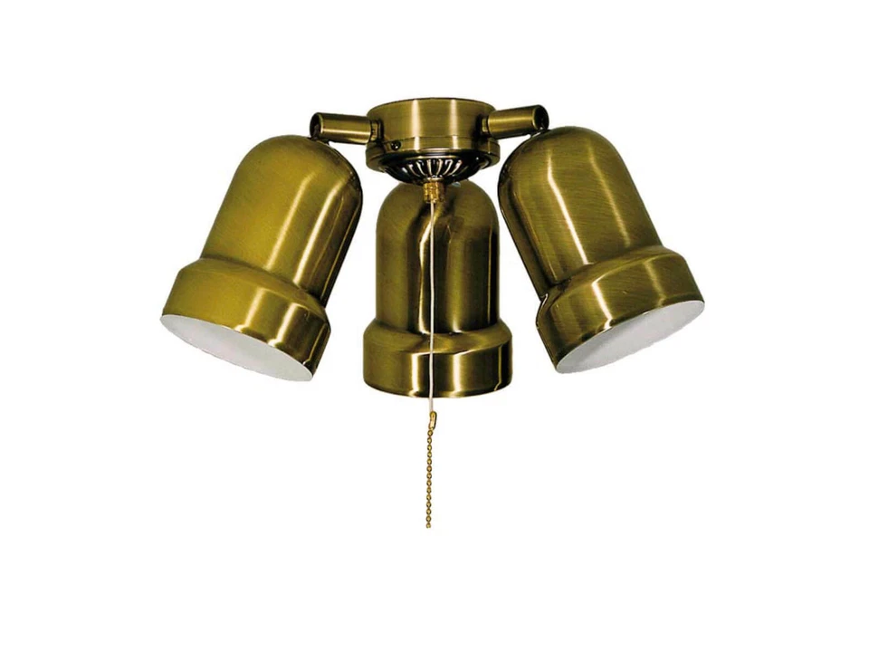 DeKo Ventilatore da Soffitto Luce Incasso Ottone Antico Liane Paloma Downunder 3 - Immagine 1 di 1