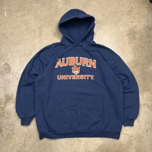 Vintage Auburn Tigers hoodie Navy Blue Mens 2XL made in USA throwback logo - Picture 1 of 6