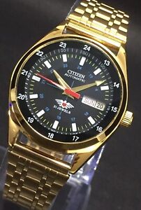 Citizen Automatic Day & Date 21-Jewels Japanese Men's Wrist Watch Ref : 8200