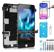 Mobilevie Vitre Tactile et Ecran LCD pour iPhone 8 Plus - Noire