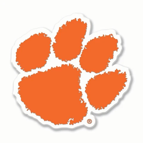 CLEMSON UNIVERSITY LOGO FLEXIBLE SMALL 2 1/2" X 3 1/2" NEW Cover