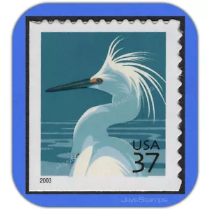 2004 EGRET NEVOSO con microstampa USPS francobollo libretto singolo come nuovo #3830D - Foto 1 di 2
