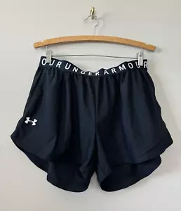 Damen Under Armour Logo Bund Short Größe XL schwarz Running Active - Bild 1 von 3
