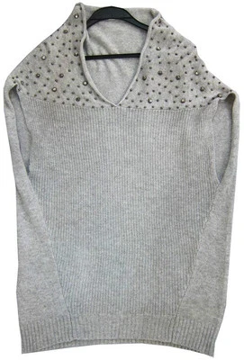 Suéter de lana gris Miu Miu talla única Foto 1 de 3