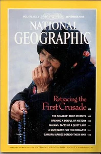 National Geographic-September 1989 Retracing The First Crusade Muslims Catholics - Bild 1 von 1