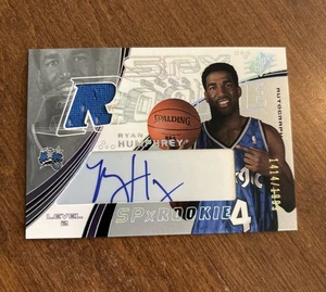 Ryan Humphrey 2002-03 SPX Rookie Jersey Auto #117 Magic Notre Dame /1999 RC - Picture 1 of 2
