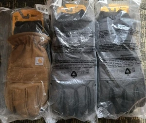 Set 3 Carhartt Herren wasserdicht isoliert Handschuhe GLO511-M schwarz Glo781m Medium M - Bild 1 von 9
