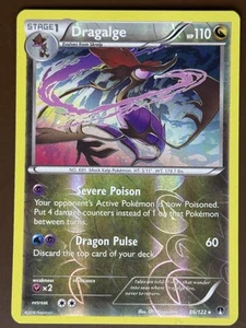 Tarjeta Pokémon Dragalge 86/122 Holograma Inverso XY BREAKpoint TCG CASI NUEVA - Imagen 1 de 2