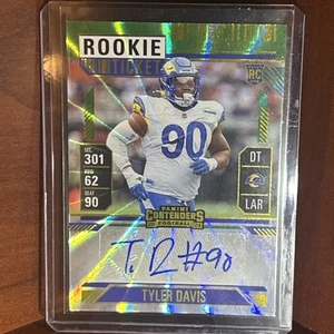 Tyler Davis Rookie Ticket Auto Green Refractor - Rams Autograph 🔥🔥 - Picture 1 of 2