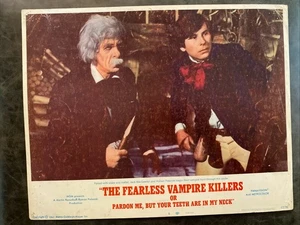 Tarjeta de vestíbulo original vintage de The Fearless Vampire Killers 1967 con esquí romano - Imagen 1 de 10