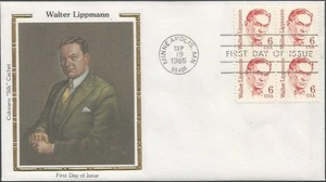 Scott 1849 FDC - 6 cent - 1985 - Walter Lippmann - Colorano "Silk" Cachet - FDOI - Picture 1 of 2
