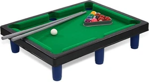 Mozlly Miniature Pool Table Set - Adult and Kids Billiard Set, Mini Green - Picture 1 of 7