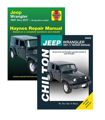 Jeep Wrangler 1987-2017 Manual de Serviço de Reparo Haynes Chilton livros - Imagem 1 de 3