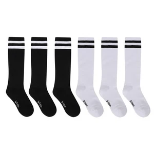Lee Cooper Kids Back to School Crew Sk 6 Pack Junior Socks - Picture 1 of 12