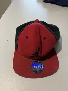 Air Jordan Hat Men Red Black Jumpman Bred Snap Back Cap - Picture 1 of 4