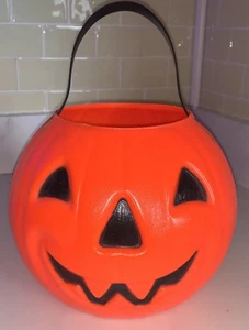Vintage Jack O Laterne Kürbis Eimer Eimer 6,5" Carolina Enterprises 1980 - Bild 1 von 3