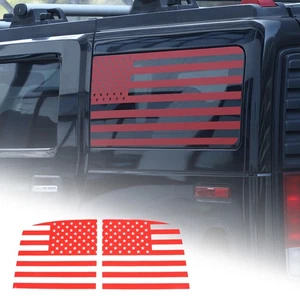 For Hummer H2 2003-2009 Car Tailgate Side Sticker Decal Trim Red PVC - Picture 1 of 15