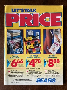 1991 Sears Let's Talk Price Sale Catalogue Canada - Rare - Foto 1 di 11