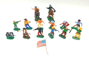 Steckfiguren Western Cowboys wie Timpo oder Plasty unbekannter Hersteller - Bild 1 von 1