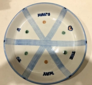 Vintage M. A. Hadley Pie 9.75" Plate "The Way to A Man's Heart" Signed READ - Picture 1 of 10
