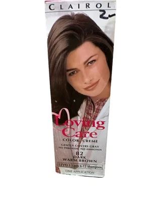 Clairol Loving Care Color Crème  82 Dark Warm Brown New Rare Lasts 6-12 Shampoos - Image 1 of 4