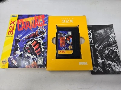Cosmic Carnage Sega Genesis 32X Game. Complete With Box And Manual - Image 1 of 4