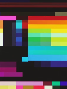 TV T.V. Television CRT Test Pattern 1980s Retro Abstract Art Poster Print E - Picture 1 of 1