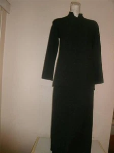 Boceto Stet Eileen Fisher Pequeño Gris Carbón Dos Piezas Mangas Largas - Imagen 1 de 1
