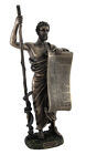 Statue du père de la médecine serment d'Hippocrate bronzé à gratter et dent