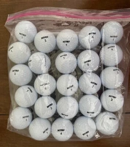 25 NITRO Preowned / Used white Nitro golf balls - Picture 1 of 1