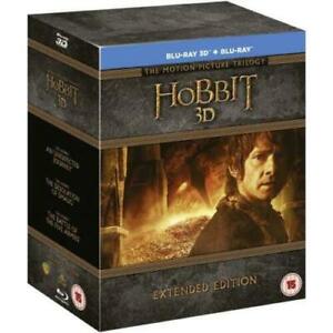 The Hobbit Trilogy 3D (Extended Ed) 15-DISC BOX SET [Blu-Ray] [Region Free] NEW
