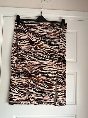 George By asda Animal Print Skirt Size 16 - Image 1 of 4