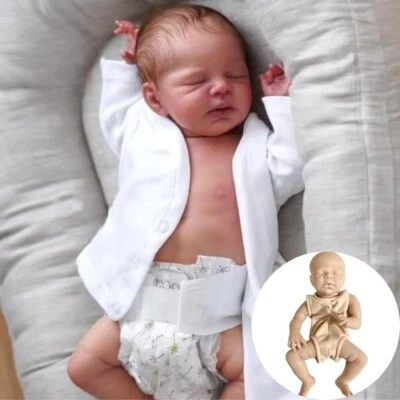 16" Reborn Doll Kit Baby Zendric Unpainted Unfinished Blank Mold Vinyl DIY Toys.
