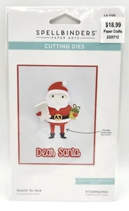 Spellbinders Cutting Dies DANCIN' ST NICK, 9 Etched Cutting Dies, S4-1196, NEW - Picture 1 of 7