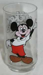 Vasos de jugo transparentes vintage de los años 80 Disney Mickey Mouse Club 5" - Imagen 1 de 12